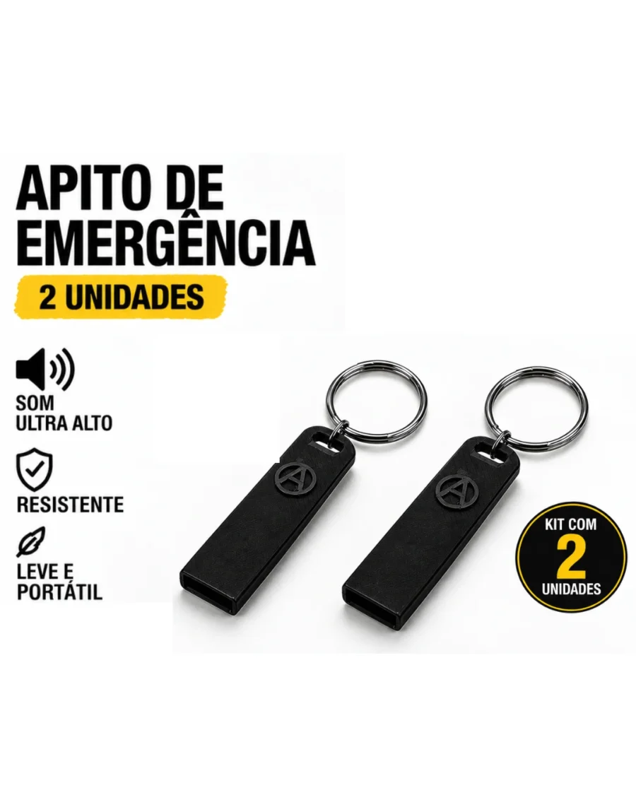 Kit 2 Apito Emergência